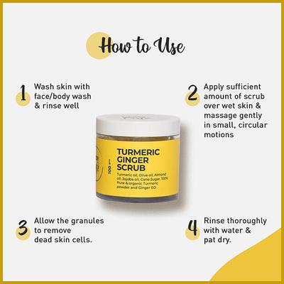 Body Cafe Turmeric Ginger Scrub 100 gm - Face Scrubs