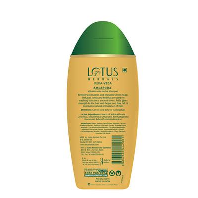 Lotus Herbals Kera-Veda Amlapura Shikakai-Amla Herbal Shampoo 200 ml - Shampoos