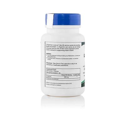 HealthVit L-Arginine 500 mg Capsules 60's - Amino Acids