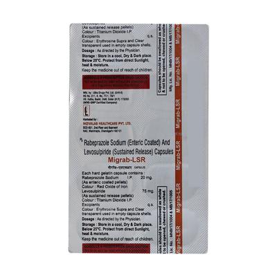 MIGRAB L SR Capsule 10's - Gastro Intestinal Motility Disorders-GIT