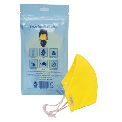 Advind Smog Guard N95 For 6-10 Years Kids Face Mask (S) - Yellow 1's - Face Mask