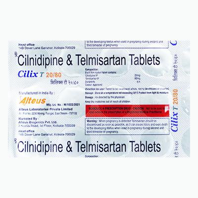 CILIX T 20/80mg Tablet 15's - Hypertension-Ang