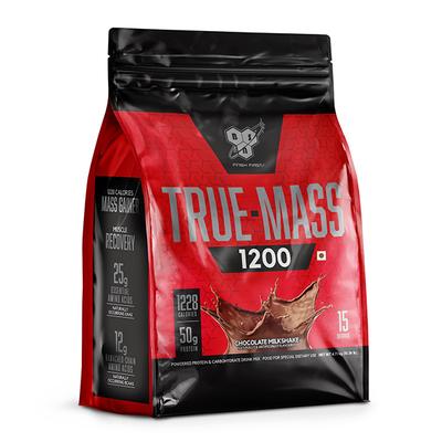BSN True Mass 1200 Mass Gainer Powder - Chocolate Flavour Milkshake 10.38 lb - Workout Essentials