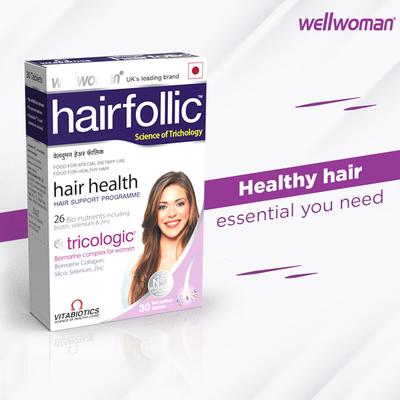 Wellwoman Hairfollic Tablet 30's - Hair & Skin