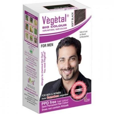 Vegetal Bio Colour Natural Hair Color - Soft Black 50 gm - Crème
