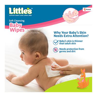 Littles Soft Cleansing Baby Wipes 30's - Diapers & Wipes