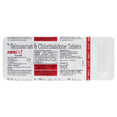 VINTEL CT 40mg Tablet 10's - Hypertension-Ang