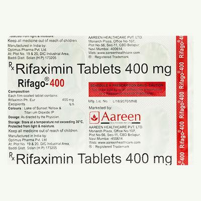 RIFAGO 400mg Tablet 10's - Bacterial Infections-OAB
