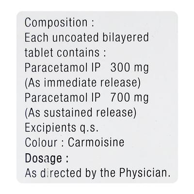 Qustain P 1000Mg Tablet 12's - Pain relief-Nsa