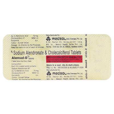 ALENSOL D Tablet 4's - Supplements-Vam