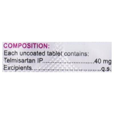 TELELAK 40mg Tablet 10's - Hypertension-Ang