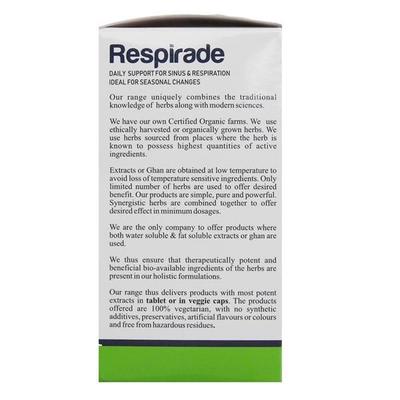 NisargaHerbs Respirade Tablet 60's - Speciality Medicines