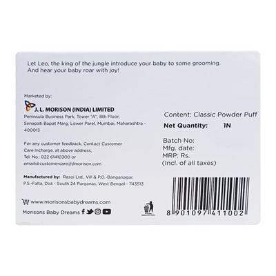 J.L.Morison Classic Powder Puff 1's - Baby Grooming