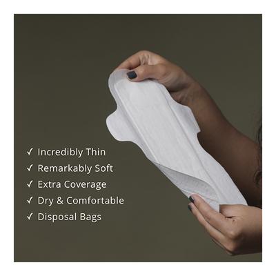 Carmesi Eco-Conscious Sanitary Pads (L) 10's - Sanitary Napkins