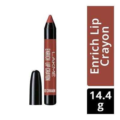 Lakme Enrich Lip Crayon - Cinnamon Brown 14.4 gm - Lipsticks