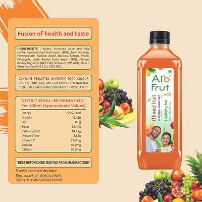 Axiom Alofrut Mixed Fruit Aloevera Juice 200 ml - Ayurvedic Juices