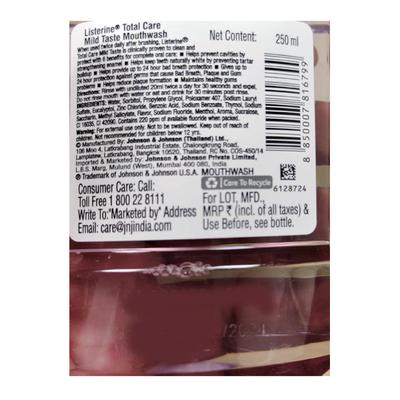 Listerine Total Care Mouthwash - Mild Taste 250 ml - Mouthwash