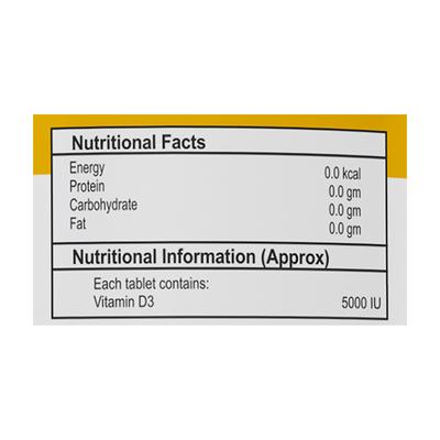 PureFoods Vitamin D3 5000 IU Tablet 60's - Multi-Vitamins