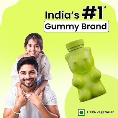 Power Gummies Junior for Strong Bones Calcium, Phosphorus and Vitamin D, For Age 4-15 Years, Tasty Banana Flavour 30 Gummies 30's - Nutritional Supplements