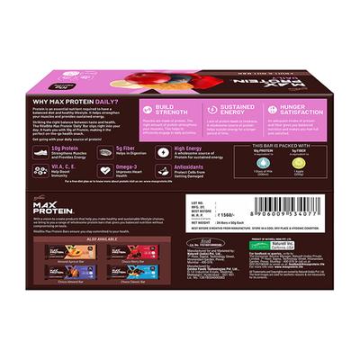 RiteBite Max Protein Daily Fruit & Nut Bar (Pack of 24 x 50 gm) - Nutritional Bars