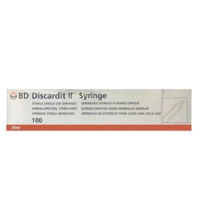 BD Discardit II Syringe without Needle 20ml 1's - Syringes And Needles