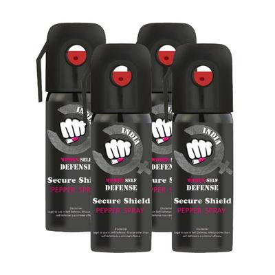 Secure Shield Self Defense Pepper Spray (Pack of 4 x 55 ml) - Others