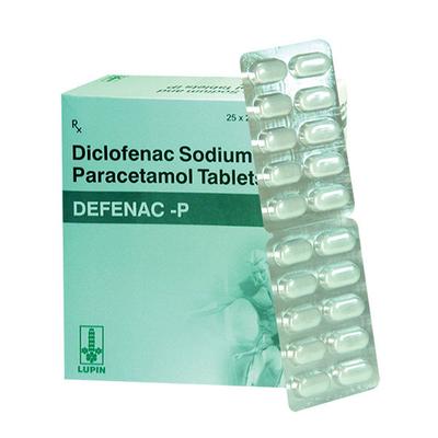 Defenac P White Tablet 10'S - Pain relief-Nsa