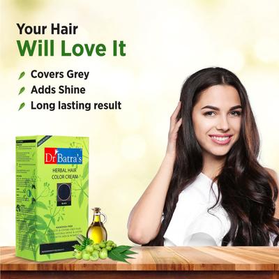 Dr Batra's Herbal Hair Color Cream Combo - Brown & Black - Crème