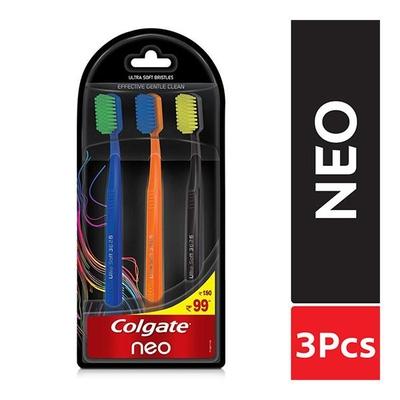 Colgate Neo Toothbrush - Ultra Soft (Pack of 3) - Toothbrushes