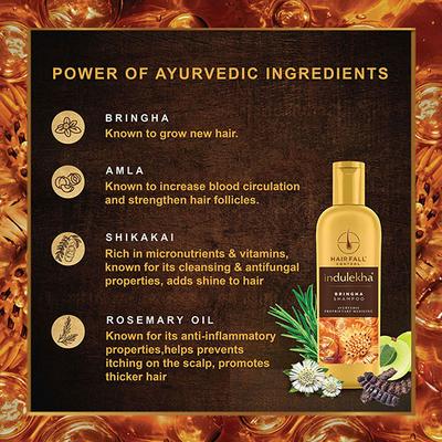 Indulekha Bringha Hair Fall Control Shampoo 200 ml - Shampoos