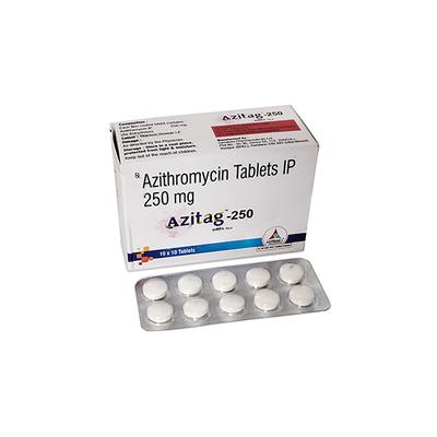 AZITAG 250 Tablet 10's - Bacterial Infections-Mac