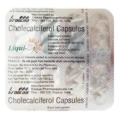 LIQUI D3 Capsule 8's - Supplements-Vit