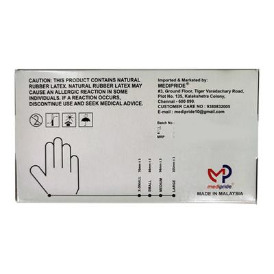Soft Hands Non-Sterile Latex Medical Examination Glove (L) 100's - Surgical Consumable