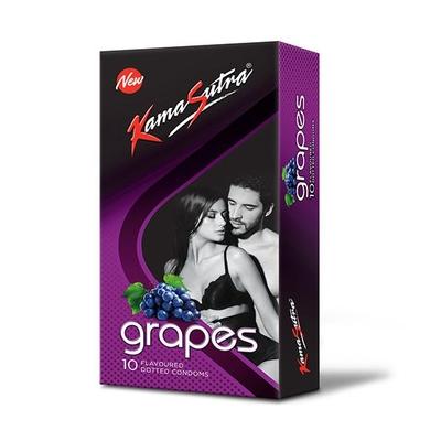 Kamasutra Condoms - Grapes 10's - Plain/Flavoured Condoms