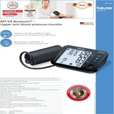 Beurer Upper Arm Blood Pressure Monitor with Bluetooth (BM 54) - Blood Glucose Monitors/Test Strips