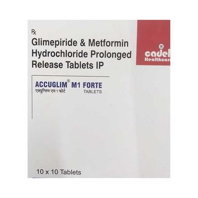 ACCUGLIM M1 FORTE Tablet 10's - Diabetes-Ant
