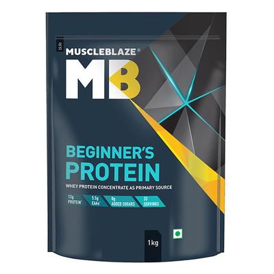 MuscleBlaze Beginner's Protein Supplement - Chocolate 1 kg - Protein Drink