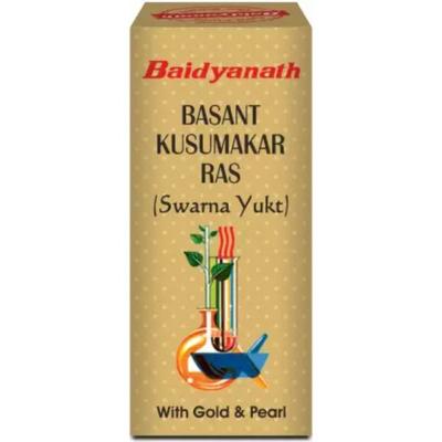 Baidyanath Basant Kusumakar Ras with Gold and Pearl Tablet 10's - Speciality Medicines