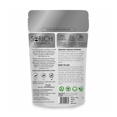 Sorich Organics Organic Hibiscus Powder 200 gm - Herbal Dietary Supplement