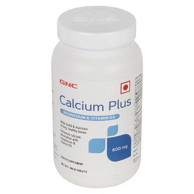 GNC Calcium Plus 600 mg Tablet 180's - Calcium And Minerals