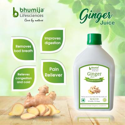 Bhumija Lifesciences Ginger Juice 1 litre - Ayurvedic Juices