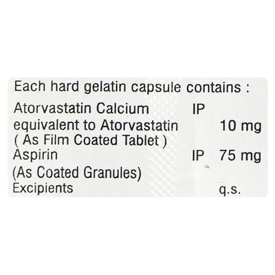 ATORSIM ASP 75mg Capsule 10's - High Cholesterol-Dys