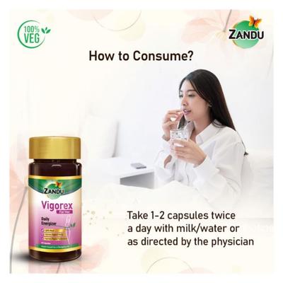Zandu Vigorex For Her Capsule 60's - Sexual Healthcare