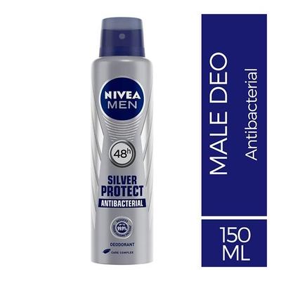 Nivea Men Silver Protect Antibacterial Deodorant 150 ml - Men Deodorants/Roll-Ons