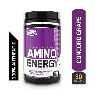 Optimum Nutrition (ON) Amino Energy Concord Grape 30 Servings 300 gm - Amino Acids