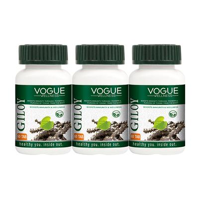 Vogue Wellness Giloy Tablet (Pack of 3 x 60's) - Giloy
