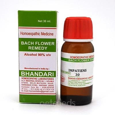 Bhandari Bach Flower Impatiens 30 Liquid 30 ml - Bach Flower