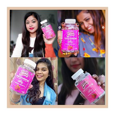 Top Gummy Silky Hair Vitamins Gummies - Strawberry Flavour 30's - Hair & Skin