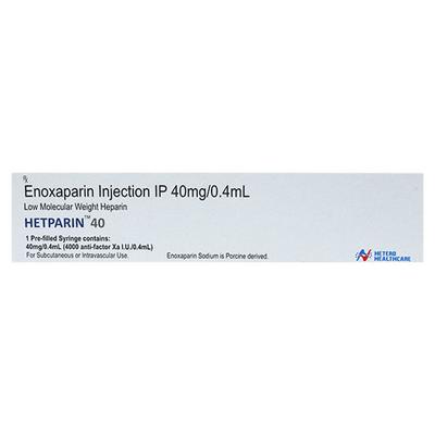 HETPARIN 40mg Injection 0.4ml - Blood Clot-Ant