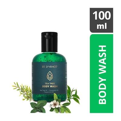St. D'Vence Tea Tree Body Wash with Eucalyptus Oil & Peppermint Oil 100 ml - Shower Gels & Body Wash